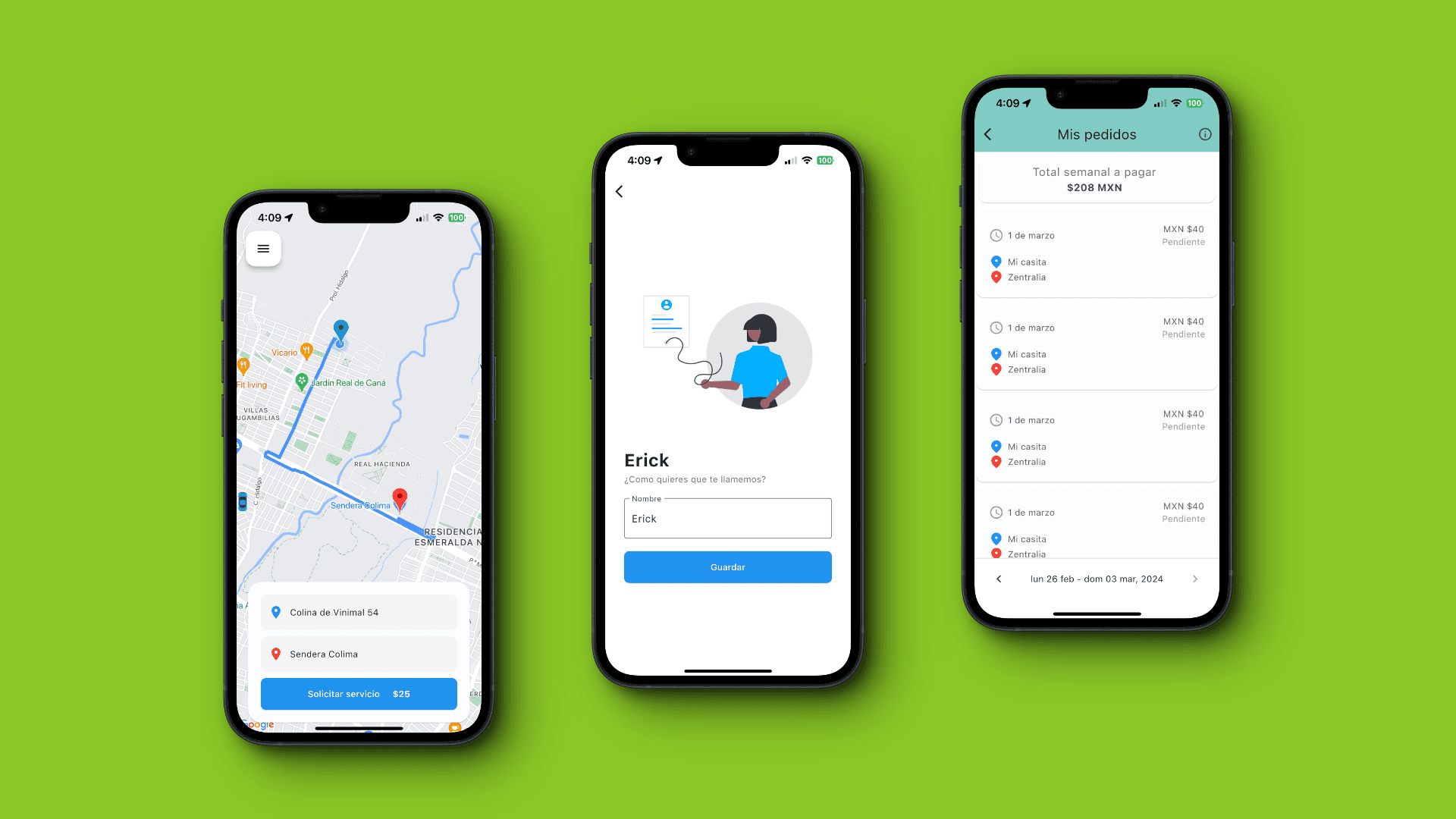 Delivery app flow